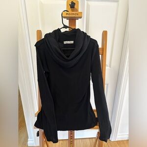 Free People - Black Cowl Neck Top